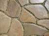 Песчаник галтованный - натуральный камень Камоника бежево-коричневый (с равзодами)