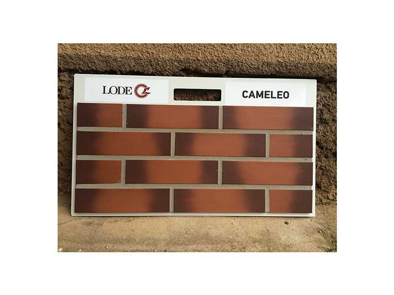 Cameleo , плитка фасадная, гладкая, цвет красно-пестрый