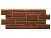 Облицовочная фасадная панель Т-сайдинг Дикий камень коричневый