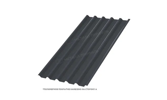 Профлист Металл Профиль C44 0.5 Полиэстер RAL 7024 Серый графит B
