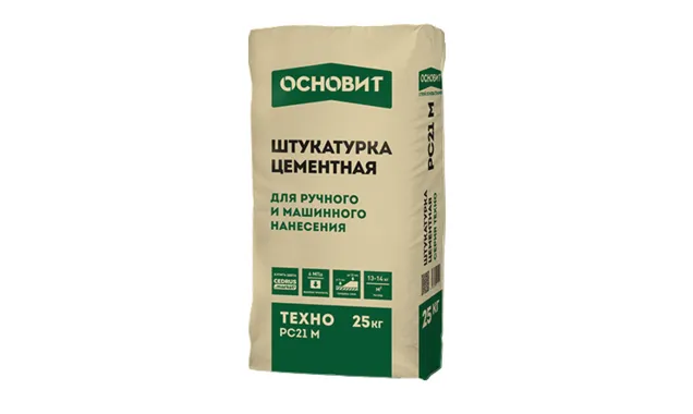Штукатурка фасадная Основит ТЕХНО PC21 M 25 кг