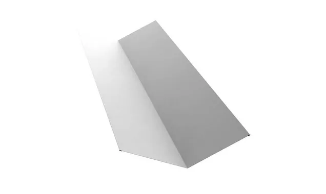 Планка ендовы верхней 145х145 0,5 Satin с пленкой RAL 9003 сигнальный белый