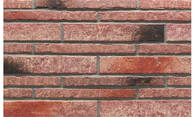 Клинкерная плитка Stroeher Zeitlos 357 backstein рельефная, 400х71х14 мм