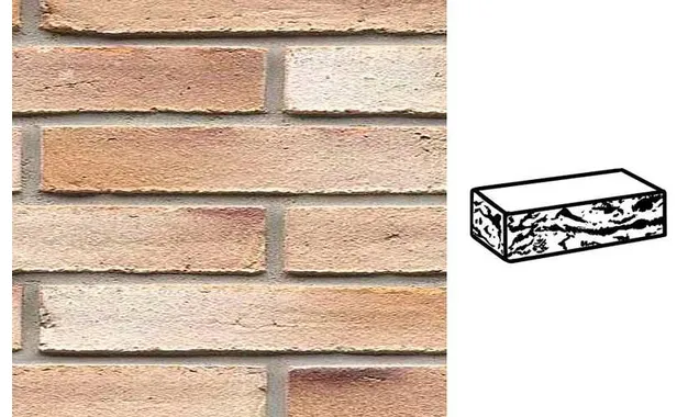 Кирпич клинкерный Muhr 37_06 K Serie mondan Kohle готик, 290х90х40 мм