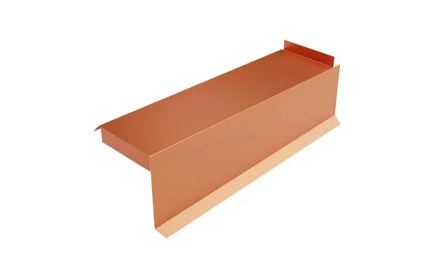 Планка сегментная торцевая правая 400 мм (AGNETA-20-Copper\Copper-0.5)