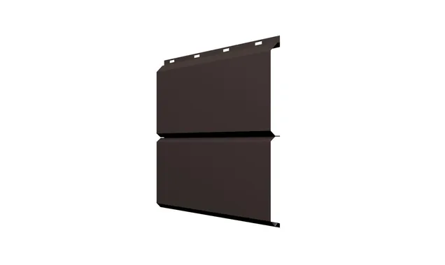 Софит ЭкоБрус без перфорации 0,345 Grand Line 0,5 Satin с пленкой RR 32 темно-коричневый