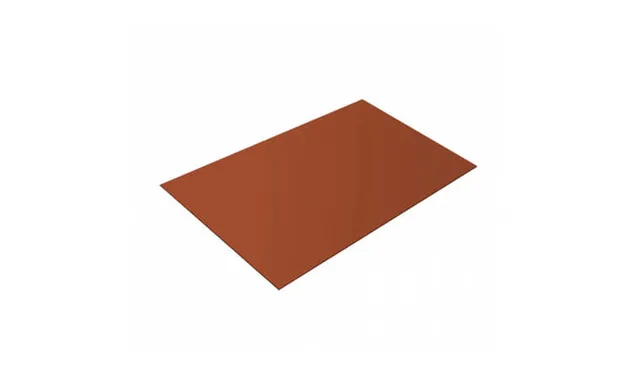 Финишный профиль фибросайдинга Decover RAL 8004 Терракота 0.5