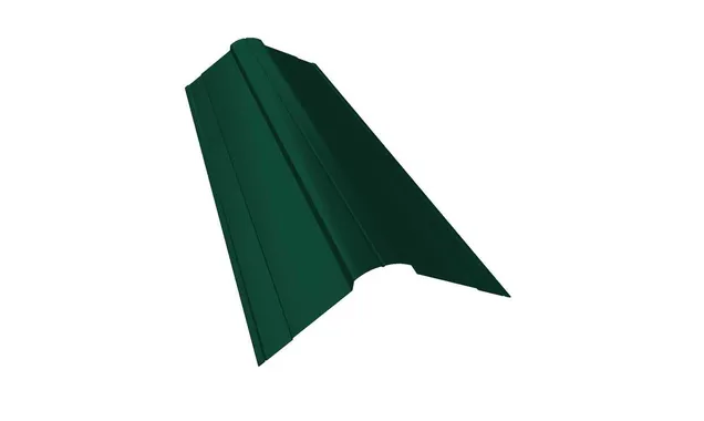 Планка ендовы верхней Grand Line фигурной 100x100 0,45 Drap RAL 6005 зеленый мох
