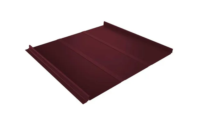 Фальцевая кровля Кликфальц Line Grand Line 0,5 Satin Matt RAL 3005 Красное Вино