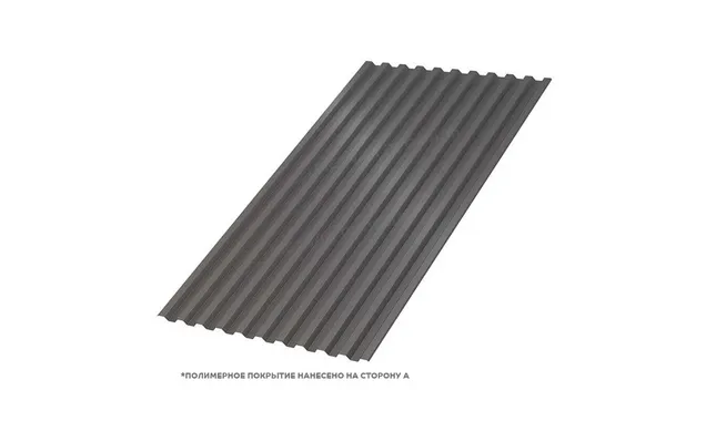 Профлист Металл Профиль C21 0.5 VALORI Darkbrown, Темно-коричневый A