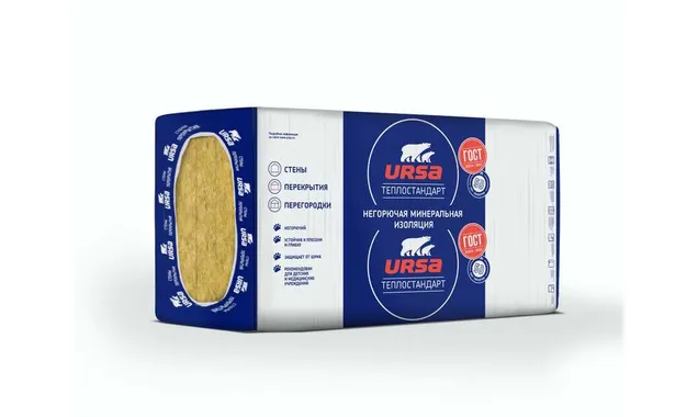 Утеплитель Ursa Geo Теплостандарт плита 100х610х1230