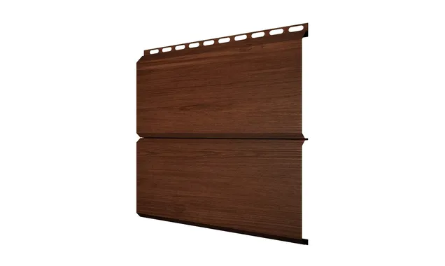 Металлический сайдинг Grand Line ЭкоБрус 0.45 мм 3D Print Elite с пленкой Antique Wood