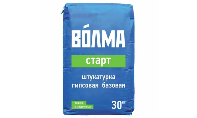 Штукатурка гипсовая ВОЛМА-Старт 30 кг