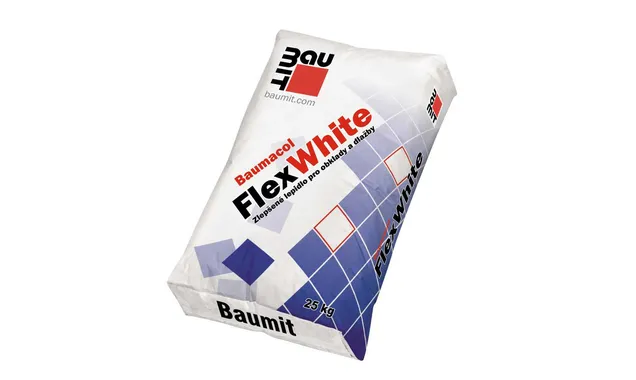 Тонкослойный эластичный плиточный клей Baumit Baumacol FlexWhite 25 кг