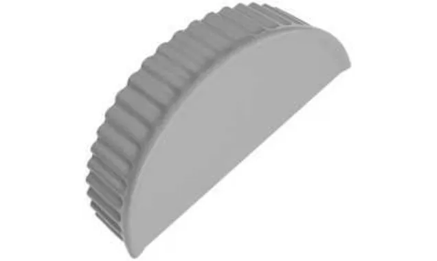 Заглушка торцевая Satin RAL 9006 бело-алюминиевый