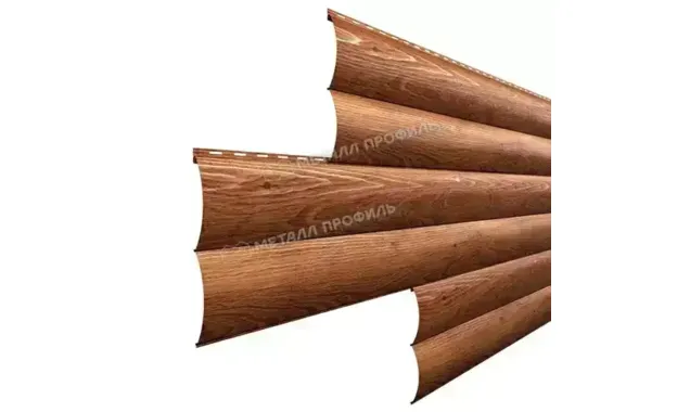 Металлический сайдинг Woodstock-Т Металл-Профиль ECOSTEEL Золотой дуб 28х330
