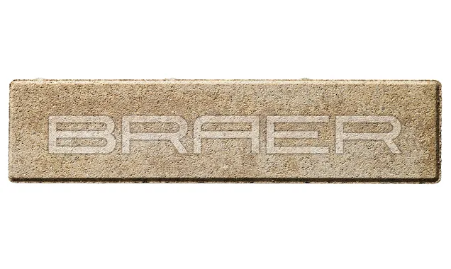 Тротуарная плитка Braer Ригель 320x80x60 мм Colormix Саванна