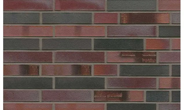 Кирпич клинкерный Muhr 29 S Schwarzblau-bunt Spezial гладкий, 240х115х52 мм
