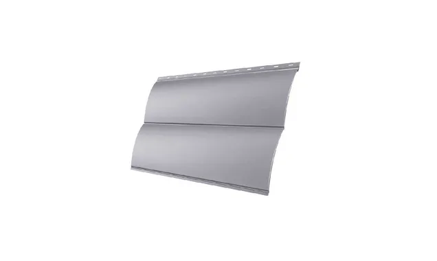 Металлический сайдинг Grand Line Сталь Блок-хаус 0.5 мм Satin с пленкой RAL 7004 сигнальный серый