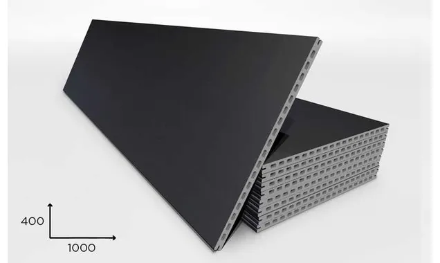 Керамогранитная плита FAVEKER GA20 для НФС, Negro, 1000*400*20 мм