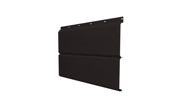 Софит ЭкоБрус с перфорацией 0,345 Grand Line 0,5 Satin RAL 9005 черный