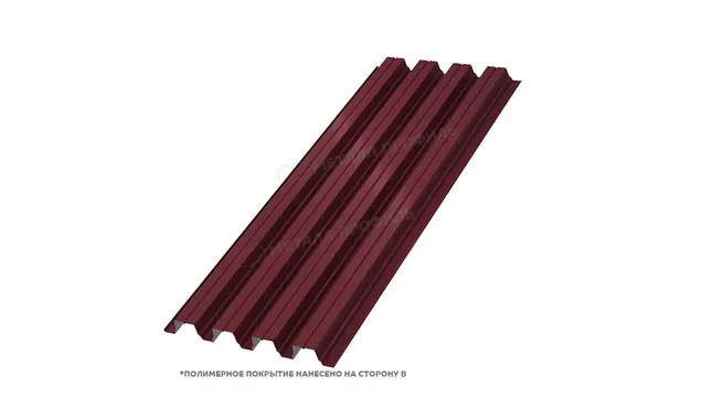 Профлист Металл Профиль Н75 0.65 Полиэстер RAL 3005 Красное вино A