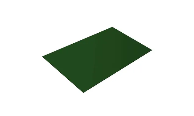 Плоский лист 0,45 Drap с пленкой RAL 6005 зеленый мох