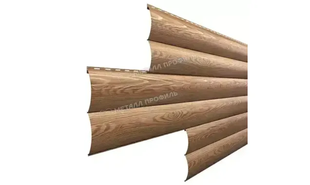Металлический сайдинг Woodstock-В Металл-Профиль ECOSTEEL Кедр 28х330