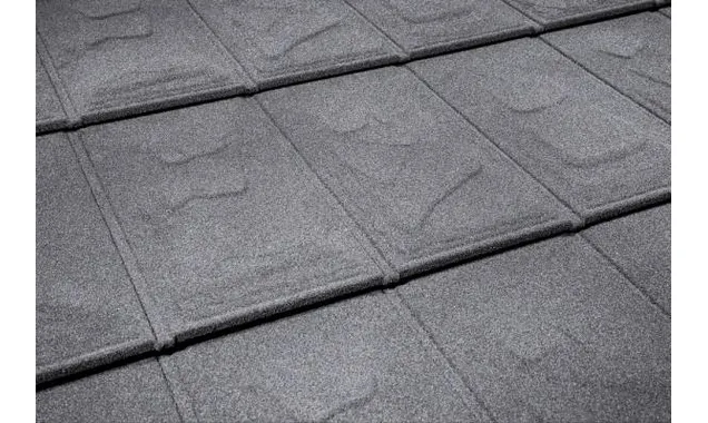 Композитная черепица Метротайл (Metrotile) серия I-Slate, цвет серый, 1340х430 мм