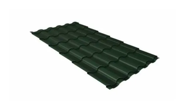 Металлочерепица Grand Line Kredo 0,5 GreenСoat Pural BT RR 11 Хромовая зелень