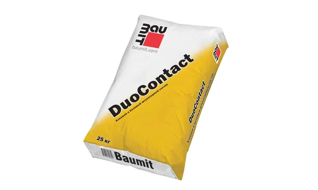 Универсальный клеевой и базовый штукатурный состав Baumit DuoContact 25 кг