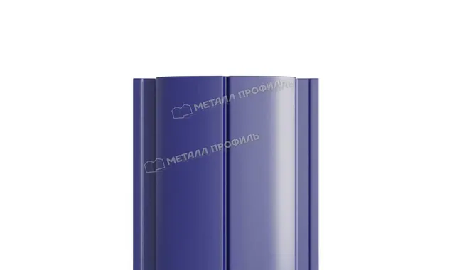 Штакетник Металл Профиль ELLIPSE-T 0,5 NormanMP RAL5002 Ультрамарин