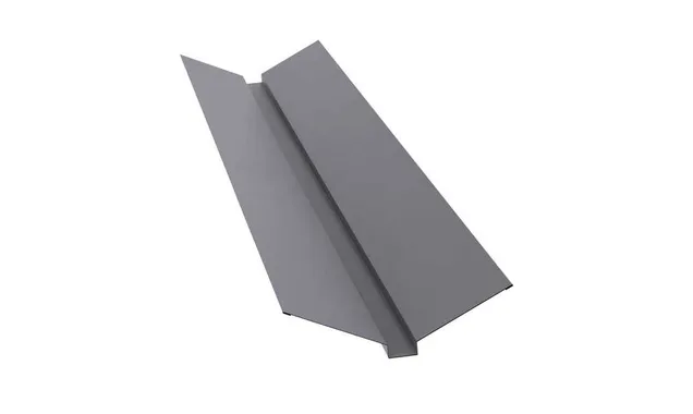 Планка ендовы верхней Grand Line 115х30х115 0,5 Satin RAL 7004 сигнальный серый