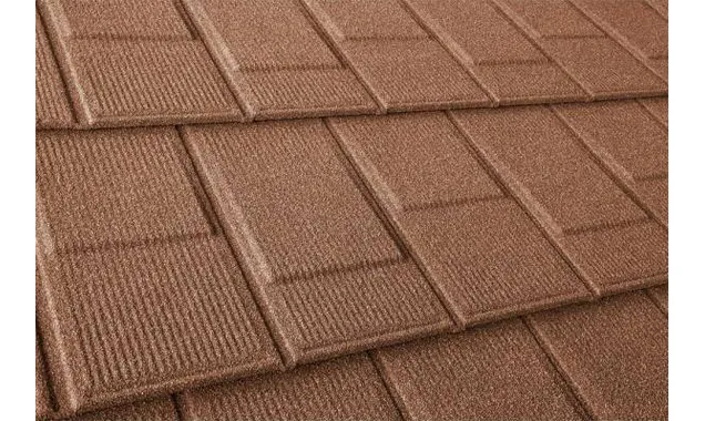 Композитная черепица Метротайл (Metrotile) серия I-Shingle, цвет терракот, 1340х430 мм