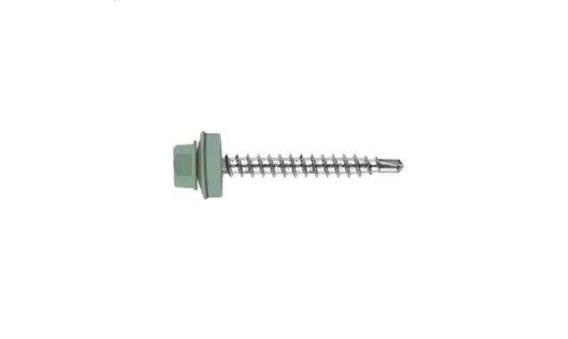 Саморез кровельный Daxmer 4,8х70 RAL 7000 (100) сверло №1