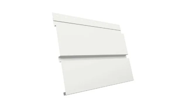 Металлический софит Квадро брус без перфорации 0,5 Satin RAL 9003 сигнальный белый