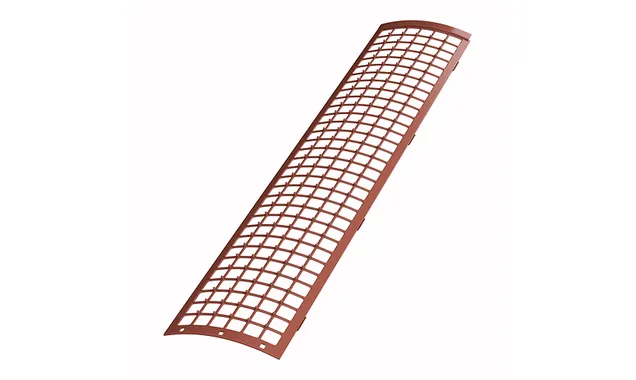Решетка желоба ТЕХНОНИКОЛЬ ПВХ 125/82, 0,6 м, красный