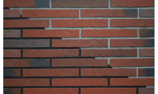Клинкерная плитка ABC Teuto Rot-bunt Kohlebrand Schieferstruktur, 365х71х10 мм