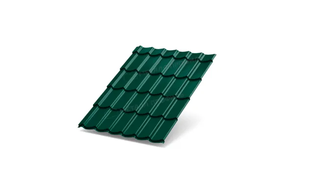 Металлочерепица Металл-Профиль Супермонтеррей 0,5 PURMAN® RAL 6005 Зеленый мох