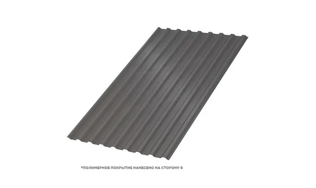 Профлист Металл Профиль МП20 0.5 VALORI Darkbrown, Темно-коричневый A