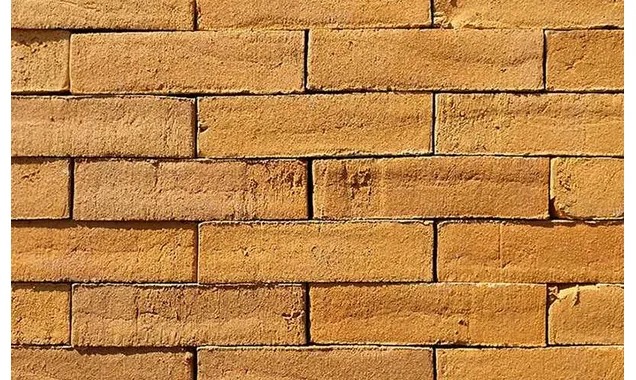 Кирпич клинкерный Muhr 01 Niederlausitzer Gelb Wasserstrich, 240х52х52 мм