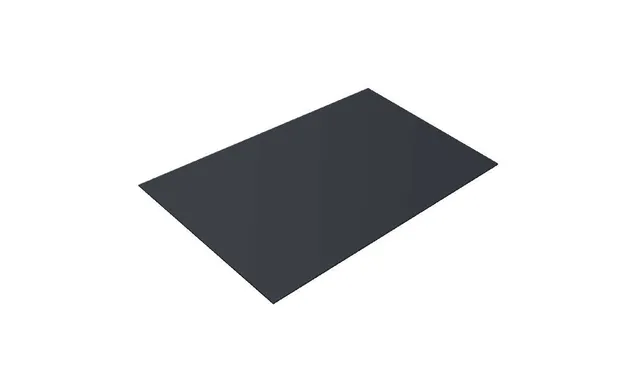 Плоский лист 0,45 Drap с пленкой RAL 7024 мокрый асфальт