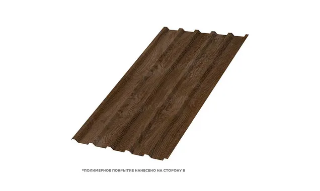 Профлист Металл Профиль МП35 0.5 ECOSTEEL® матовый Мореный дуб B