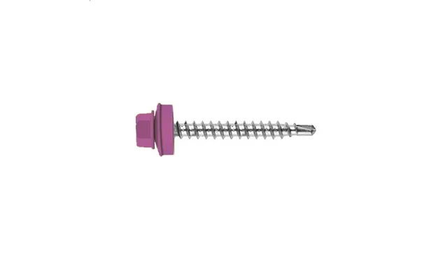 Саморез кровельный Daxmer 4,8х50 RAL 4007 (150) сверло №1