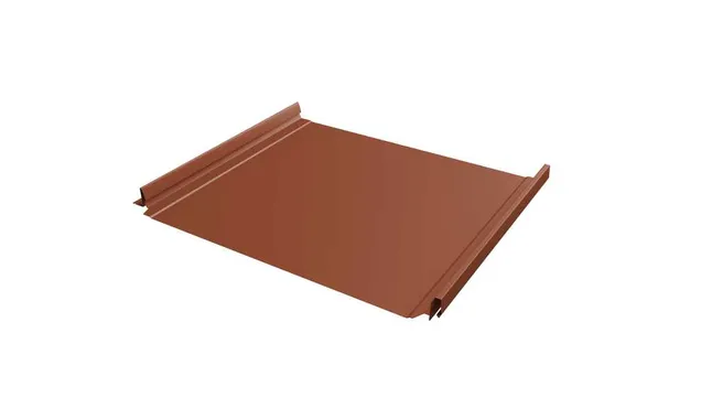 Фальцевая кровля Кликфальц Pro Grand Line 0,5 Satin RAL 8004 Терракота