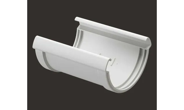 Соединитель желобов Docke LUX RAL 9003 Пломбир