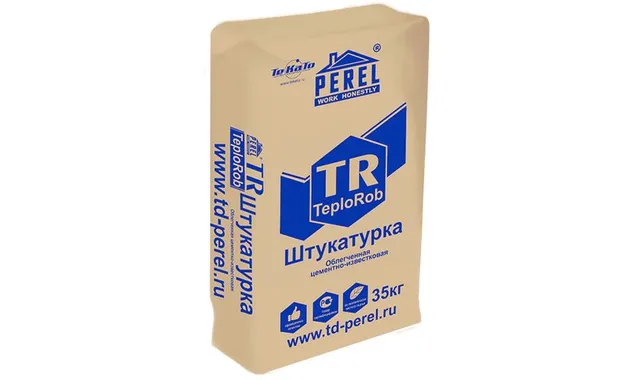 Цементно-известковая штукатурка PEREL 0517 TR, 35 кг