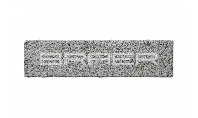 Тротуарная плитка Braer Ригель 2.0 320x80x60 мм Гранит на сером
