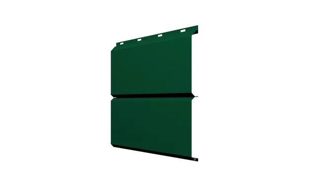 Софит ЭкоБрус без перфорации 0,345 Grand Line 0,5 Satin с пленкой RAL 6005 зеленый мох