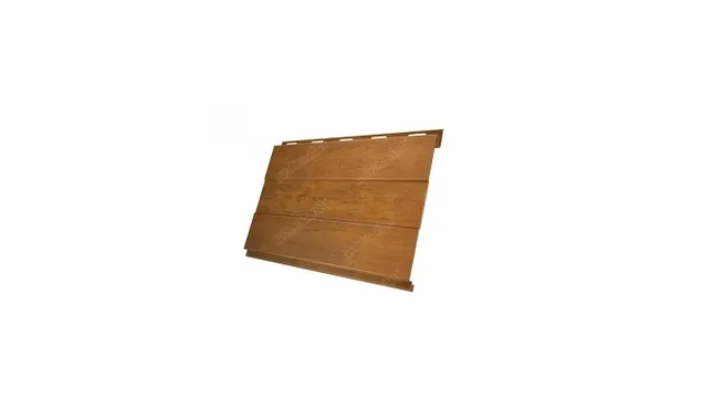 Металлический сайдинг Grand Line ЭкоБрус 0.45 мм Print Elite Golden Wood